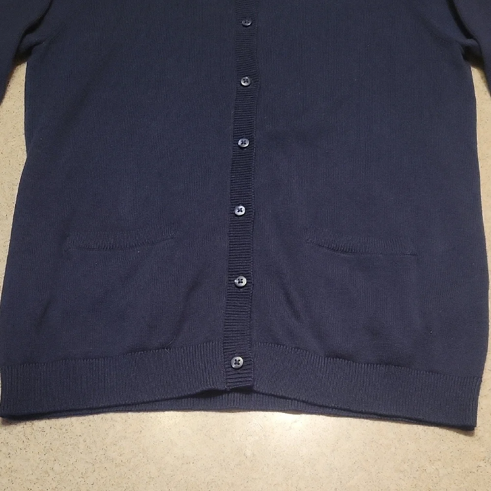 OshKosh B'gosh Blue Cardigan Sweater Classic Knit SIZE 14 NWT